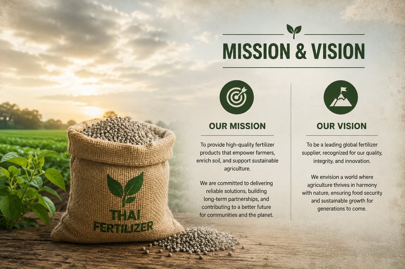 Thai Fertilizer mission and vision for global agricultural prosperity