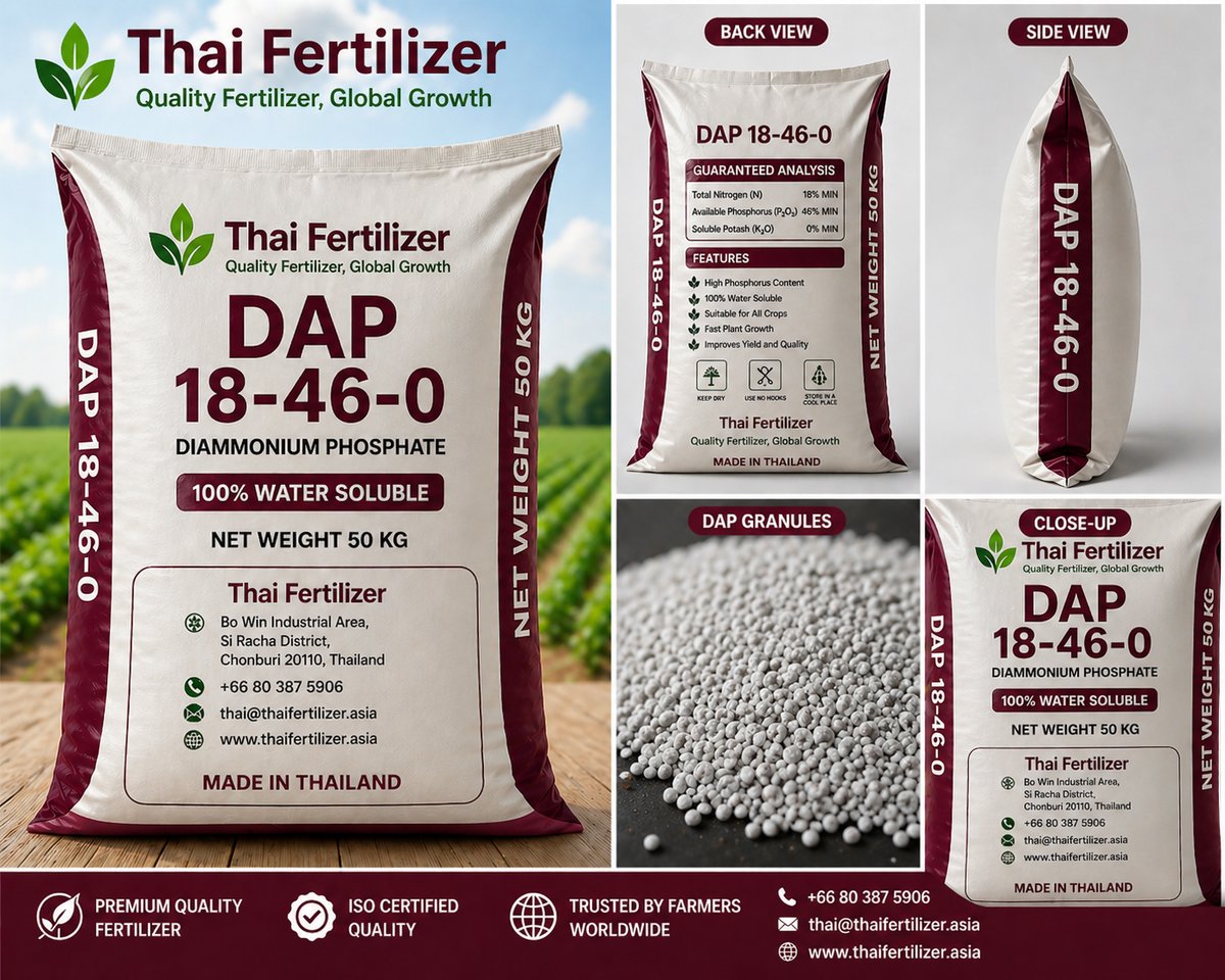 DAP 18-46-0 diammonium phosphate fertilizer for root development