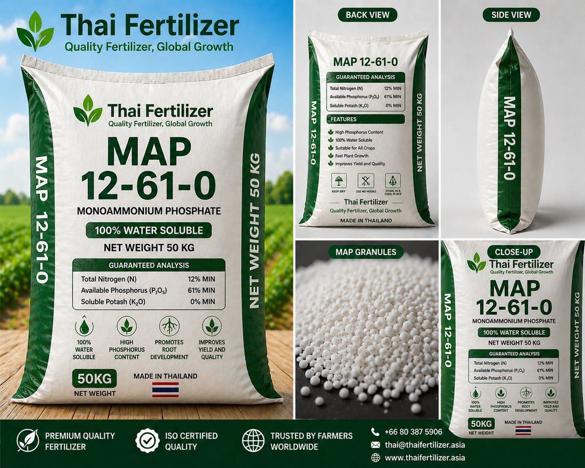 MAP 12-61-0 monoammonium phosphate fertilizer